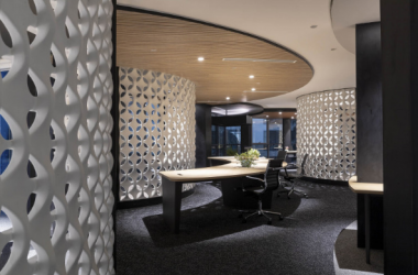 Woven Screen Office/thiết kế: Takashi Niwa Architects