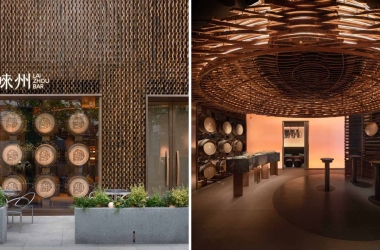 Laizhou Bar: Một ví dụ ấn tượng về việc tái sử dụng thùng rượu whisky trong thiết kế kiến trúc và nội thất