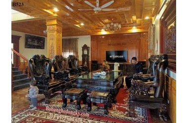 Bàn Ghế Phòng Khách Gỗ Mun: Đẳng Cấp Thượng Lưu Cho Không Gian Sống